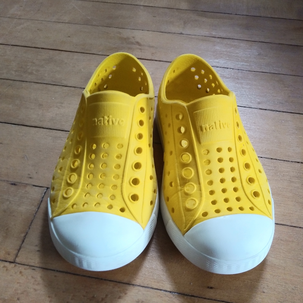 Yellow Native shoes 8